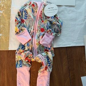 Little Sleepies Colorful Floral Kids Footie